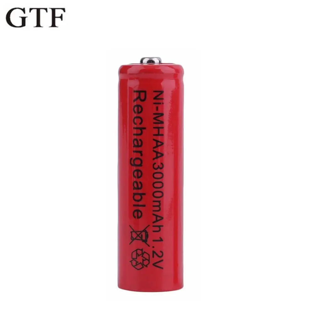 GTF AA 3000mAh 1,2 V батарея ni-mh аккумуляторная батарея для игрушек пульт дистанционного управления аккумуляторные батареи AA 1,2 v 3000mah батареи
