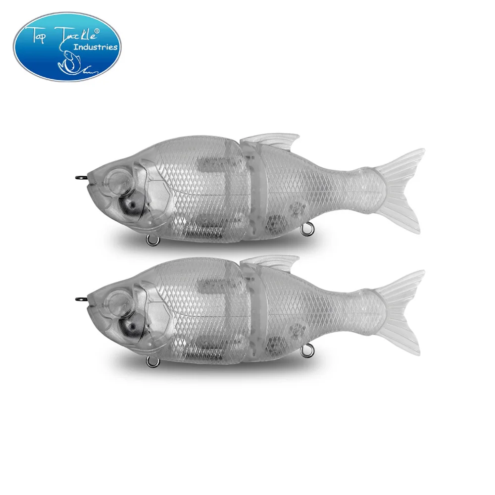 Неокрашенная 110 мм 34 г желтая окунь соединенная приманка Swimbait искусственная жесткая приманка для рыбалки со сменным мягким хвостом из ПВХ