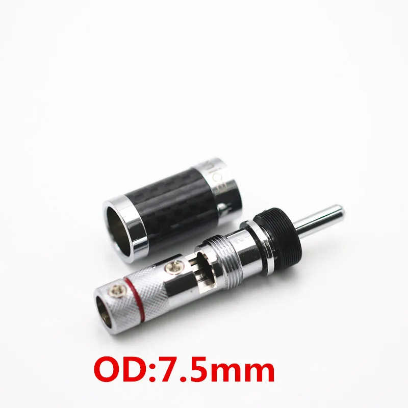 Серебряный цвет CF-202(R) fever углеродное волокно разъем типа банан динамик y аудио