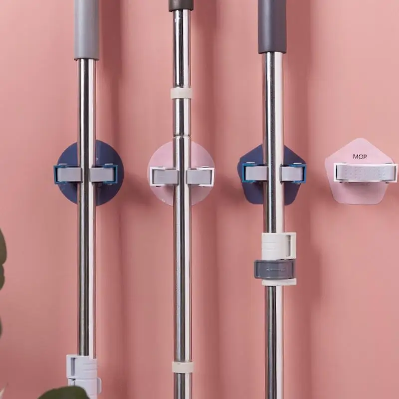 Настенный органайзер для швабры 1 шт. вешалка щетки и метлы стеллаж хранения