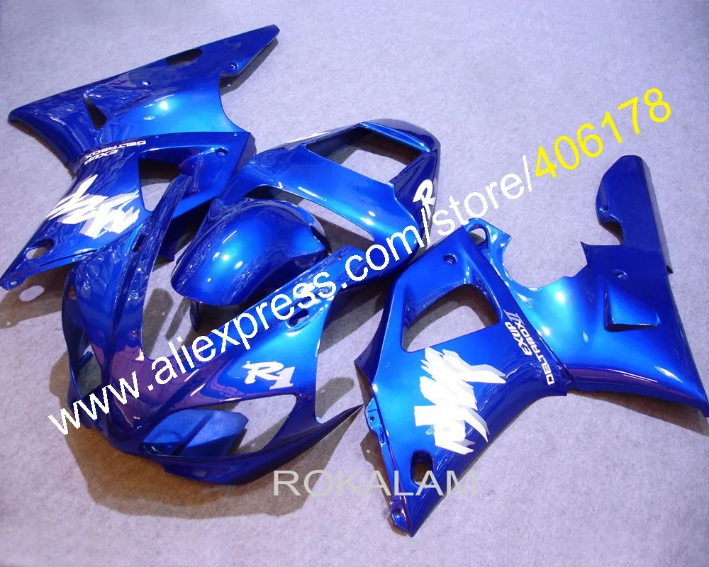 Комплект обтекателей 98 99 R1 для Yamaha YZF 1998 1999 гоночные синие обтекатели кузова