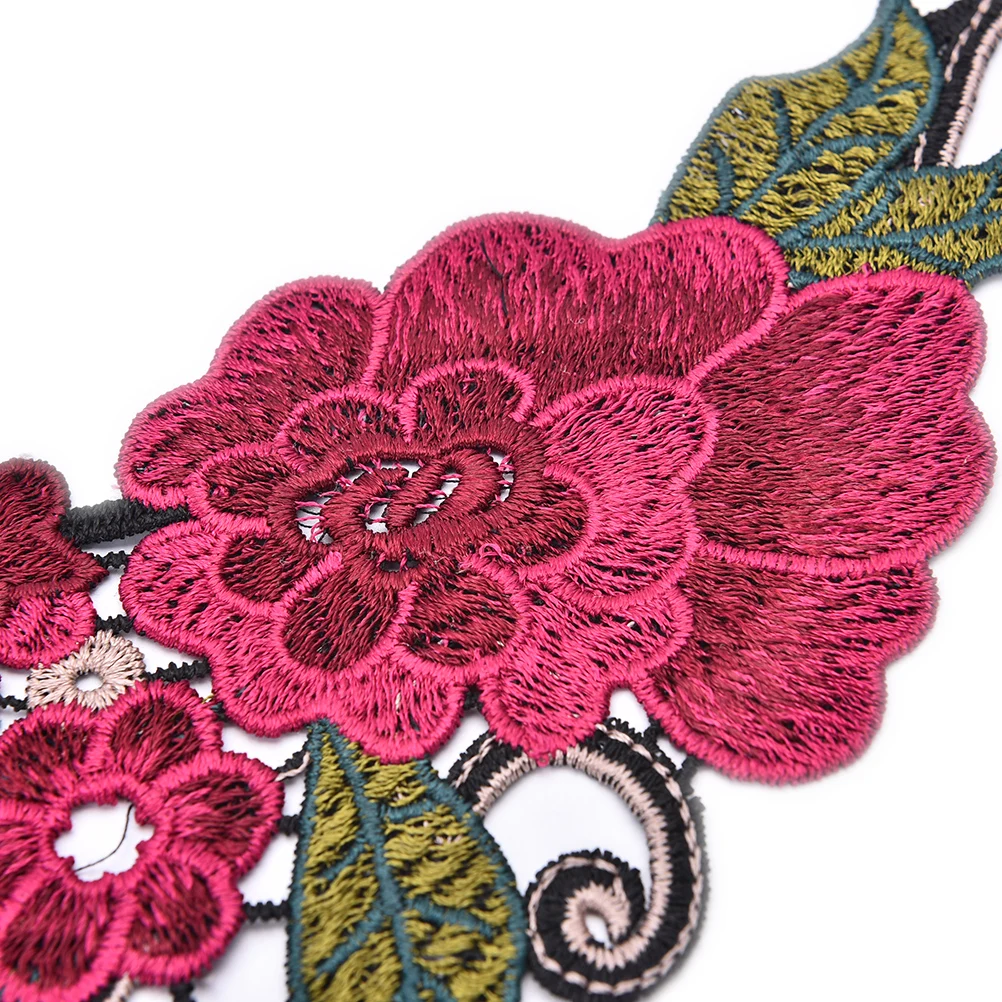 Вышитый цветочный кружевной шейный воротник|Вышивка| |