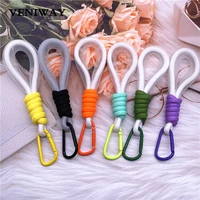 multifunctional buclke fluorescent braided key lanyard climbing hookbag decorationmobile phone hand straps case for airpods
