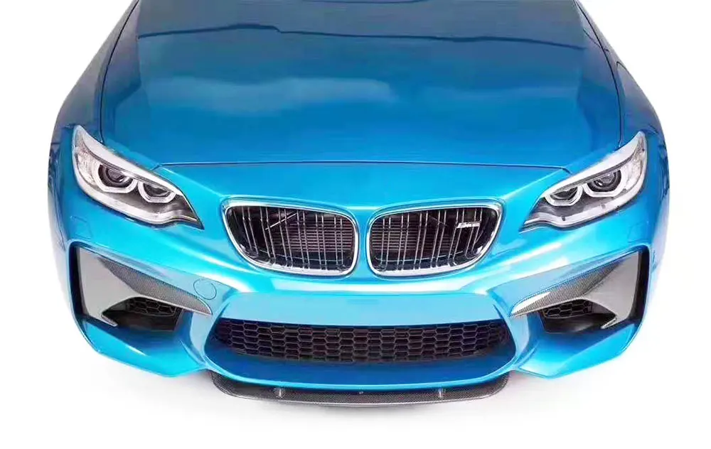 Передний бампер из углеродного волокна противотуманные разветвители фартуки