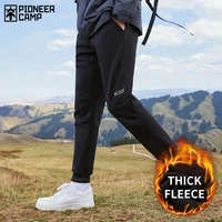 pioneer camp 2021 new sweatpants for men winter warm fleece loose mens thicken joggers azz901587