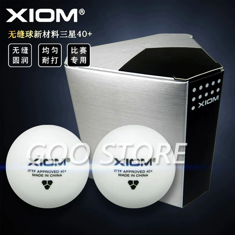 Мячи для настольного тенниса XIOM 3 star 40 + оригинальные бесшовные мячи из нового