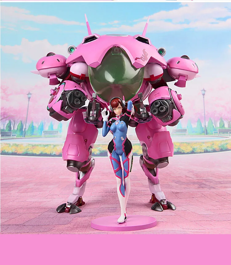 Экшн-фигурка из ПВХ 23 см фигура OW DVA and mecha коллекционная игрушка-трассировщик |