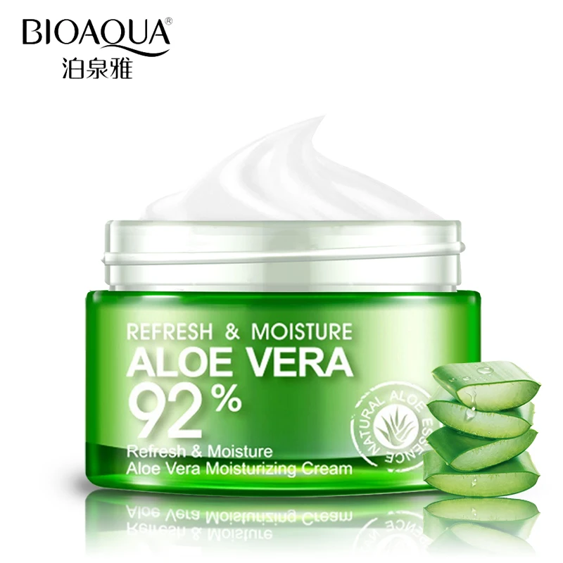 

BIOAQUA Aloe Vera Gel Essence Face Cream Moisturizing Snail Whitening Cream Acne Scar Removal Cream Korean Cosmetics Skin Care