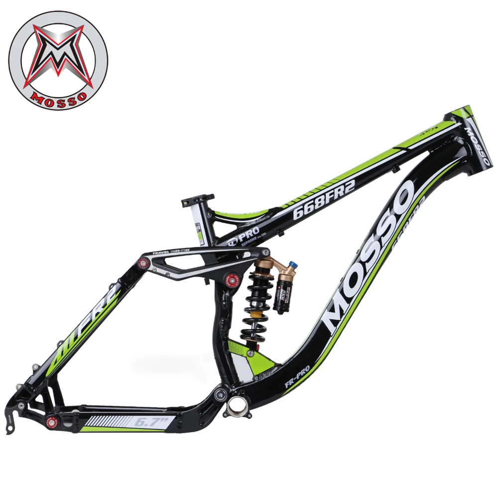 MOSSO 668FR2 горный велосипед рама из алюминиевого сплава полная подвеска 26