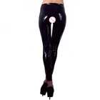 Размера плюс сексуальное латексное леггинсы с открытой промежностью экзотические длинные брюки женские из искусственной кожи, леггинсы фетиш, трусы, сексуальное платье для ночного