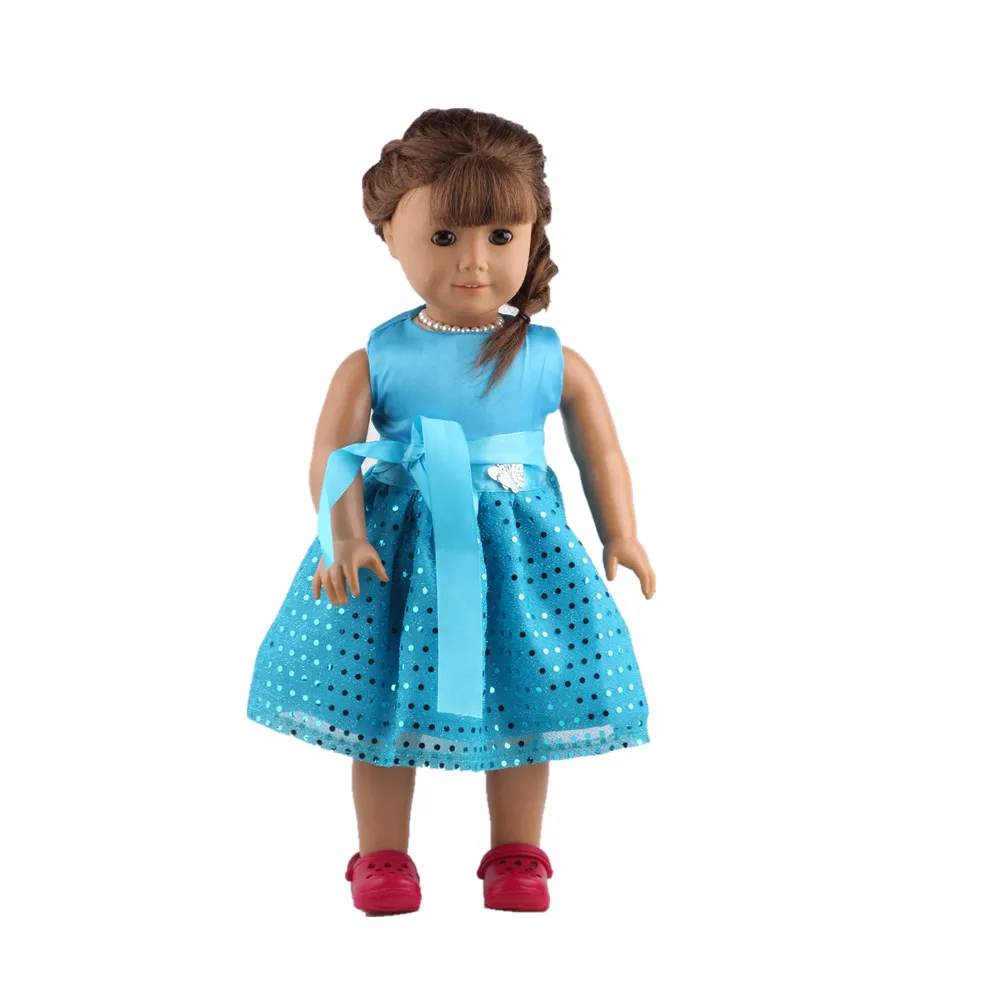 Тс для KidsDoll платье Свадебная вечеринка кукол 18 дюймов американская кукла и 43 см