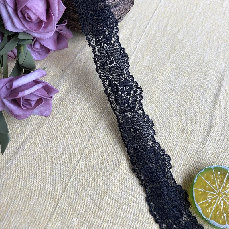 Черный пирсинг 3 5 см S1771lace ткань отделка лентами для самостоятельного пошива