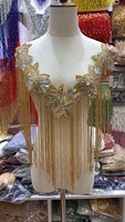 fully handmade beaded fringe necklace handmade lace tassle trim for wedding bridal gown dressparty
