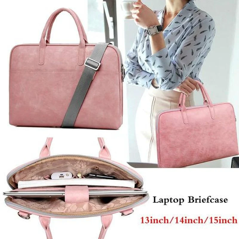 

Сумка для ноутбука Mac, деловая Повседневная Замшевая сумка через плечо из искусственной кожи, сумка для мужчин и женщин