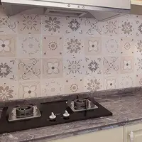 Kitchen Stickers Stove Self-adhesive Waterproof Wallpaper Bathroom Wall Tiles Toilet Wall Stickers Peeling and Adhesive Film