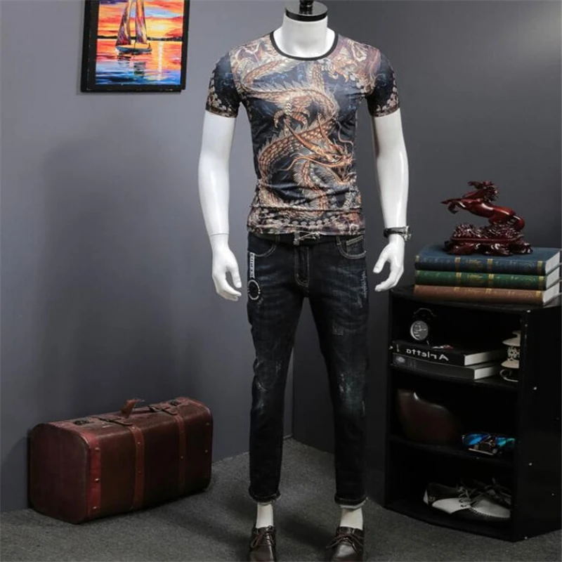 

ice cotton Man Printed T shirt confortable Tshirt 2020 new