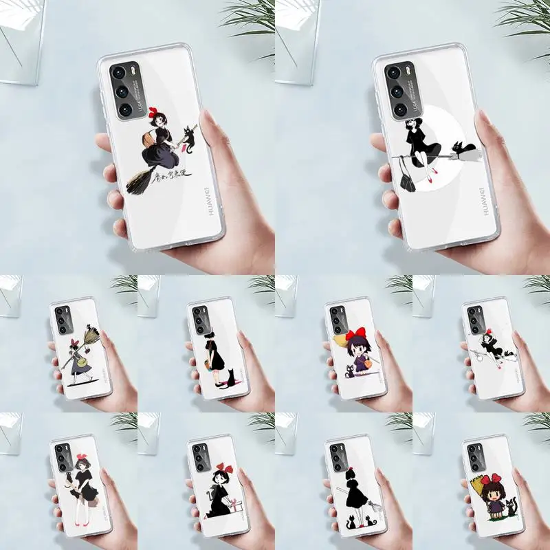 

kiki's delivery service Phone Case Transparent For Huawei MATE P 40 30 20 10 pro plus lite X 5G Soft TPU Clear Mobile bags