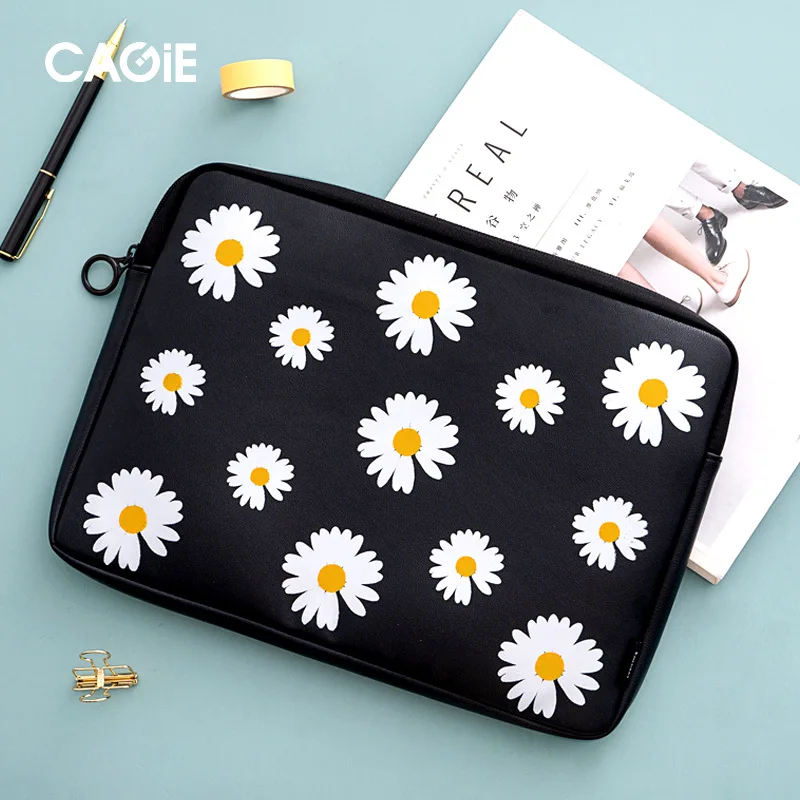 

NEW Cute Cartoon Daisy A4 Document Bag High-capacity Kawaii zebra Pu file folder bag for Papers Stationery office products