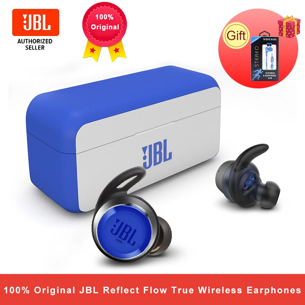 

JBL Reflect Flow True Wireless Sport Earphones Bluetooth Earphones Stereo Earbuds Bass Sound Headset with Mic Charging Case