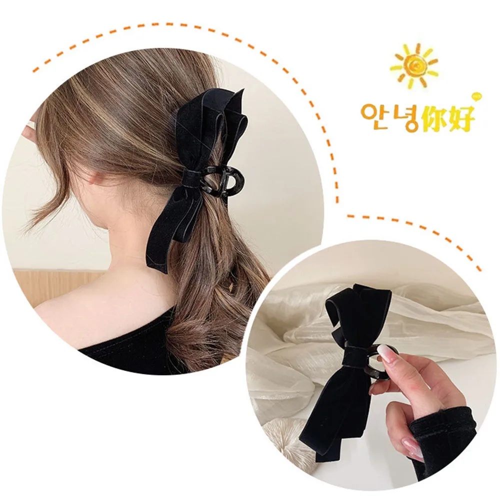 

New Women Elegant Bow Hair Claws For Girls Large Grab Clips Shark Clip Headdress Hairstyle Makeup Fashion Hair Accessories