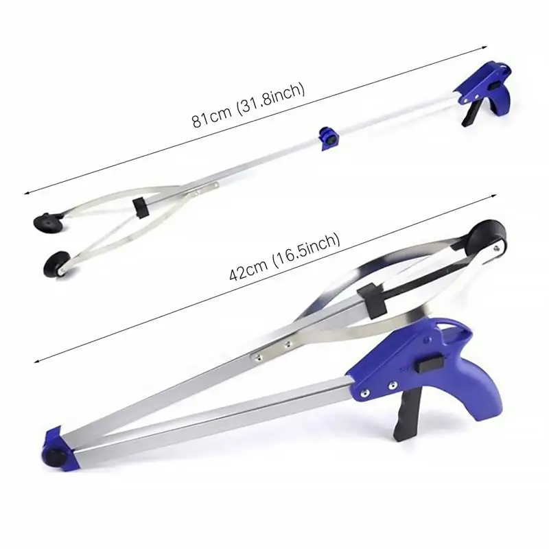 

81cm Foldable Garbage Pick Up Tool Grabber Reacher Stick Reaching Grab Extend Reach Folding Grabber Pick Up TOOL Reacher Extend