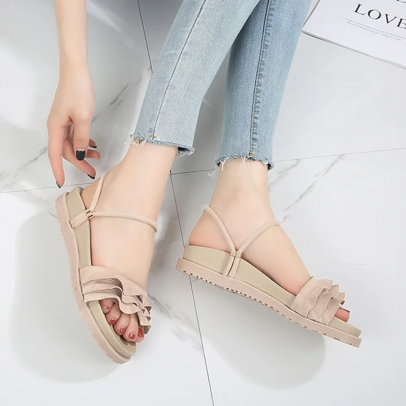 

QIWN 2021 sandals women thick soled summer shoes women fashion leisure sandals leisure 2021 fashion shoes zapatos mujer