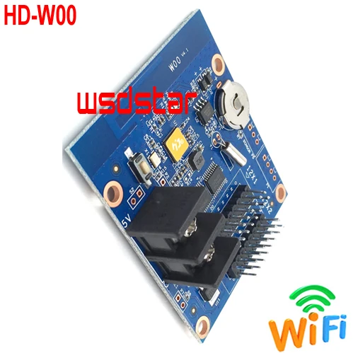 HUIDU HD W00 WI FI 2 * HUB12 одного цвета 320*32 пикселей светодиодный дисплей контрольной