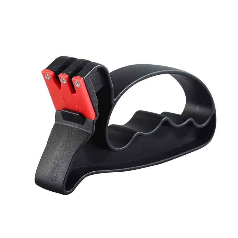 Профессиональная точилка для ножей 2 в 1 ручной камень заточки вольфрамовый