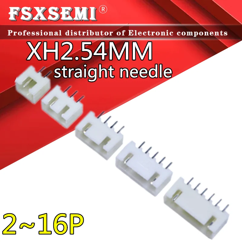 

20pcs XH2.54 straight needle Connector 2.54mm Header Terminal XH2.54 2P 3P 4P 5P 6P 7P 8P 9P 10P 11P 12P 13P 14P 15P 16P