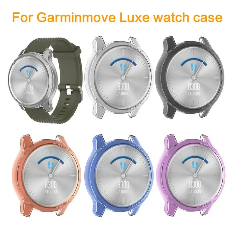 Защитный чехол для часов Garminmove Luxe стильный прозрачный пластиковый смарт