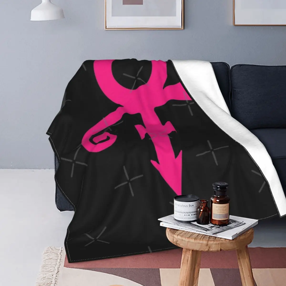 

Manta de Príncipe rosa, colcha para cama a cuadros, manta de cama doble, colchas para camas