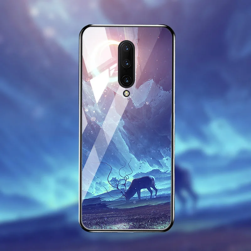 M041 Чехол из закаленного стекла для Oneplus 7T 7 Pro чехол s On для One plus 7T 7 Pro Чехол Coque Funda Bumper Coque для OnePlus 7 Pro - Цвет: M041