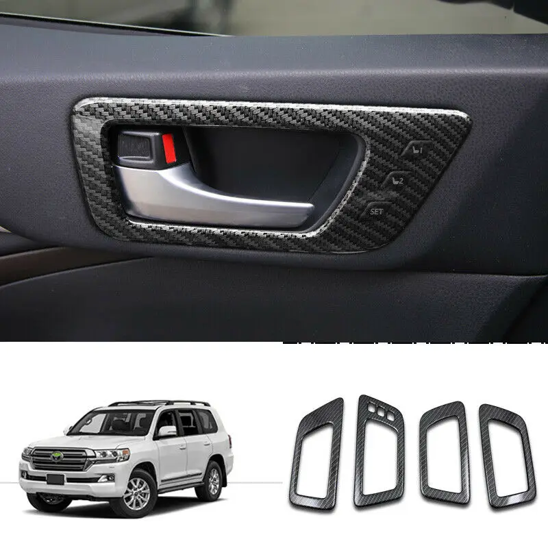 Для Toyota Highlander 2015-2019 DX ABS углеродное волокно внутренняя дверь вытяжной ручной