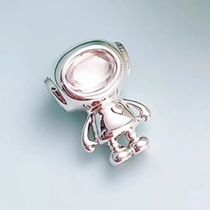 

100% 925 Sterling Silver Bead Astronaut Tommy Beading Fit Pandora Women Bracelet & Necklace Diy Jewelry