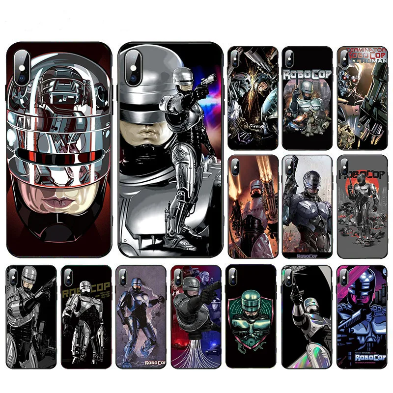 Чехол ROBOCOP для Iphone 11 X 11pro XR XS MAX 5 6 7 8 5S SE 2020 plus мягкие чехлы из ТПУ с рисунком