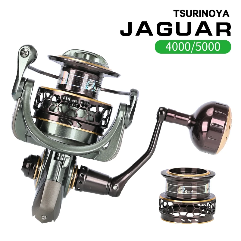 

Спиннинговая Рыболовная катушка TSURINOYA JAGUAR 4000 5000, 9 + 1 шарикоподшипник, соотношение 5,2: 1, 7 кг, тяговое усилие, двойная шпуля, катушка для карпа, ...