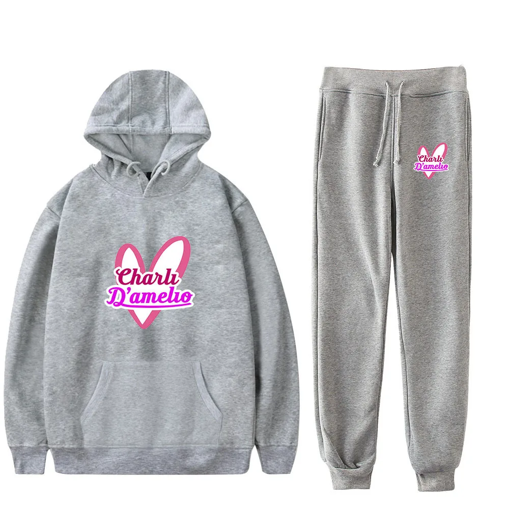 Charli Damelio Merch толстовки свитшоты + спортивные брюки костюм Чарли дамелио толстовка