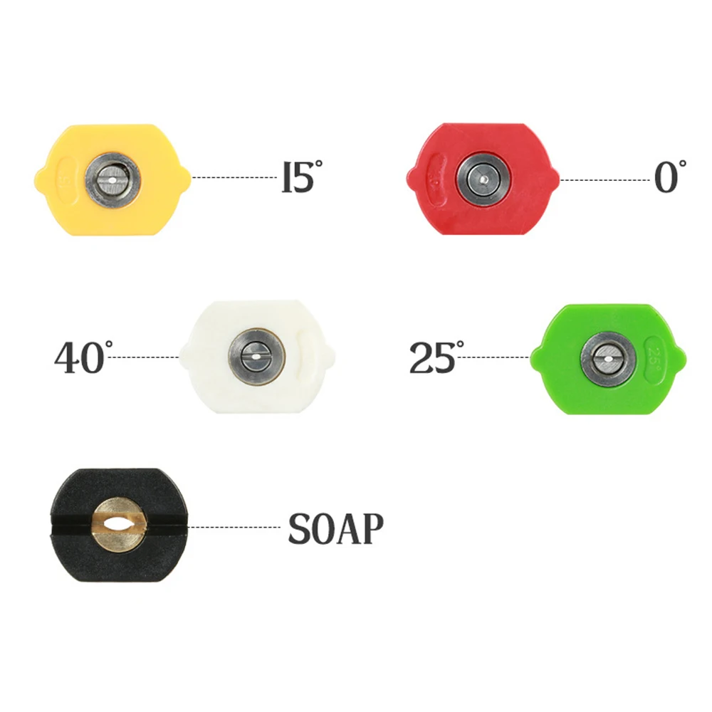 Пистолет распылитель для мойки высокого давления 1/4 дюйма с 5 металлическими