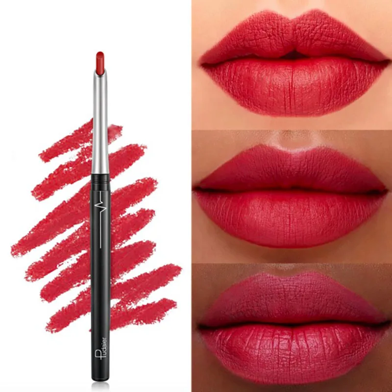 

Lipstick Matt Schlagstock Rouge à Lèvres Mat Longue Durée Szminka Lápiz Labial Coreano Pintalabios Permanente Lip Tint Glosses