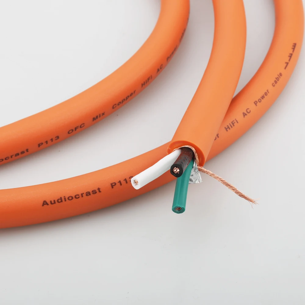 Audiocrast высококлассный P113 чистый красный медный силовой кабель оптовые кабели HI Fi