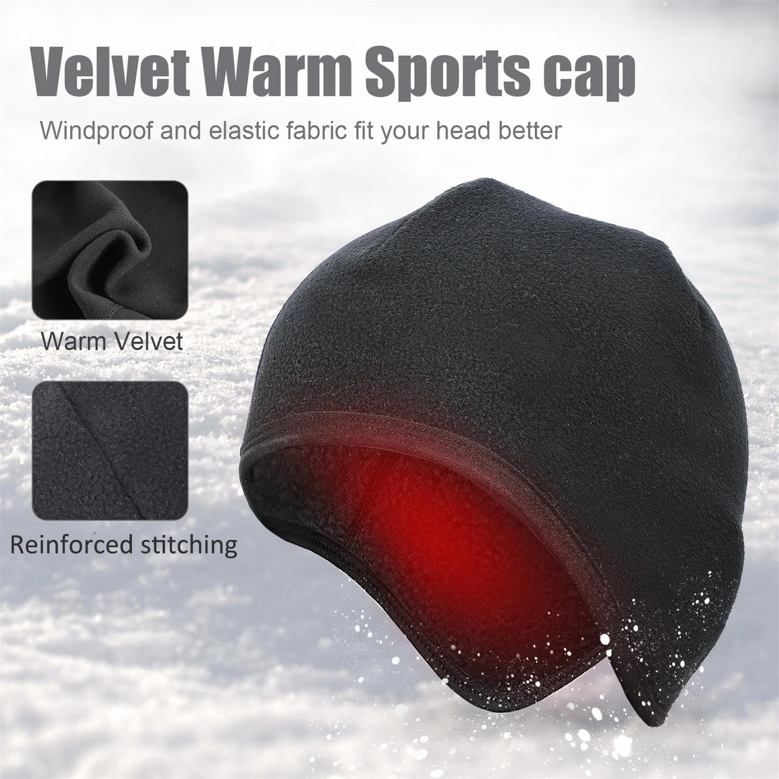 Ветрозащитная теплая велосипедная шапка шлемы подкладка внутренняя с