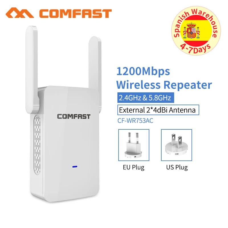 1200 Мбит/с стабильный Wi Fi ретранслятор Беспроводной Wifi маршрутизатор/расширитель