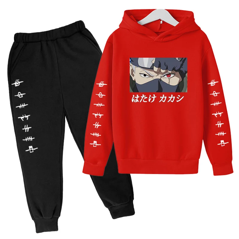 Narutos Clothing Sets Hoodie Top Games Child Tracksuit Girl Toddler clothes Baby Casual Jogging Sportswear Cotton suit | Детская одежда