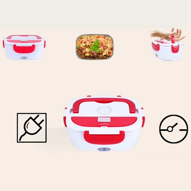 Electric Lunch Box Microwave Food Heating Container Household Rice Cooker Heater(Eu Plug) | Дом и сад