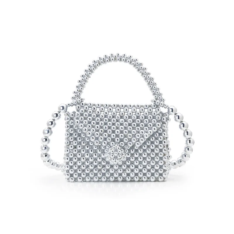 Жемчужные сумочки ручной работы акриловый мини Чехол для помады элегантная