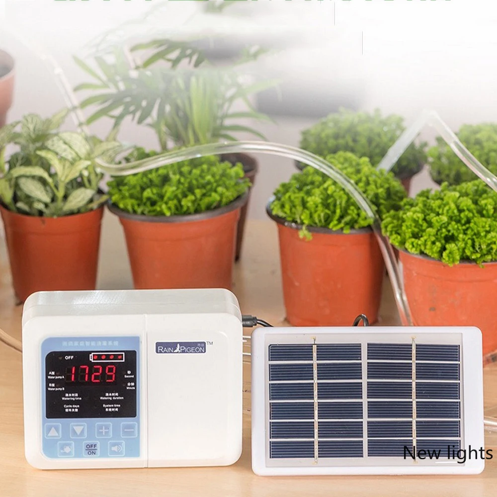 

Умный садовый автоматический поливочный насос, устройство для полива, зарядка от солнечной энергии, капельный оросительный насос для комна...