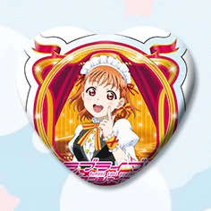 1 шт. 58 мм аниме Love Live!Sunshine! Милые значки aqours брошь в виде железного сердца