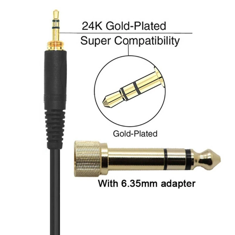 Пружинный спиральный сменный кабель 6 35 мм удлинитель провода для AKG K141 K171 K175 K181 K182