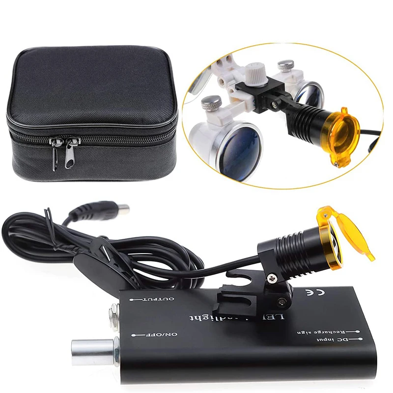

3W LED Headlamp with Filter Insert for Binoculars Dental Loupe