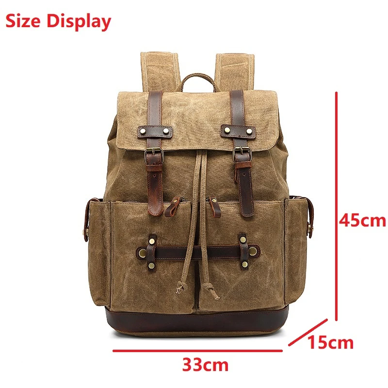 Купить Рюкзак тканевый в стиле ретро для отдыха на природе, путешествий, большой вместимости